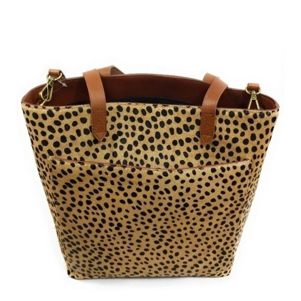 Madewell Medium Transport Tote Printed Calf Hair Edition Bag New with Tags - Picture 8 of 10